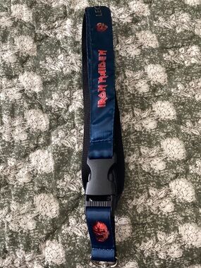 Iron Maiden Navy Blue Lanyard Key & Card Holder